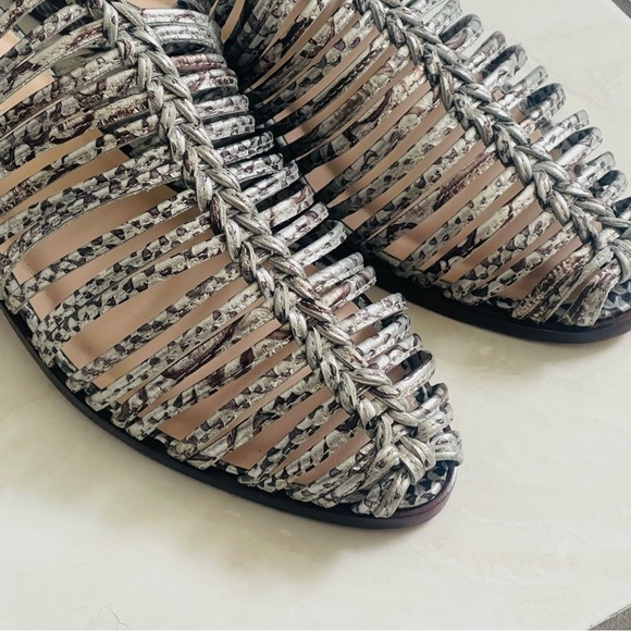 Cecelia New York Gloria Mules Sandals Shoes Low Heel Metallic Silver Leather 7 - Picture 6 of 10